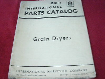 International Harvester Grain Dryers Dealers Parts Book