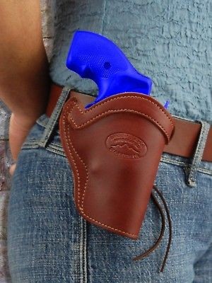   Burgundy Leather Belt Clip Gun Holster RUGER LCR 38 357 Revolvers