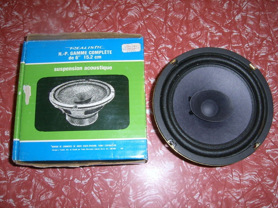 VINTAGE REALISTIC, FULL RANGE SPEAKER 6 INCH 15,2 CM