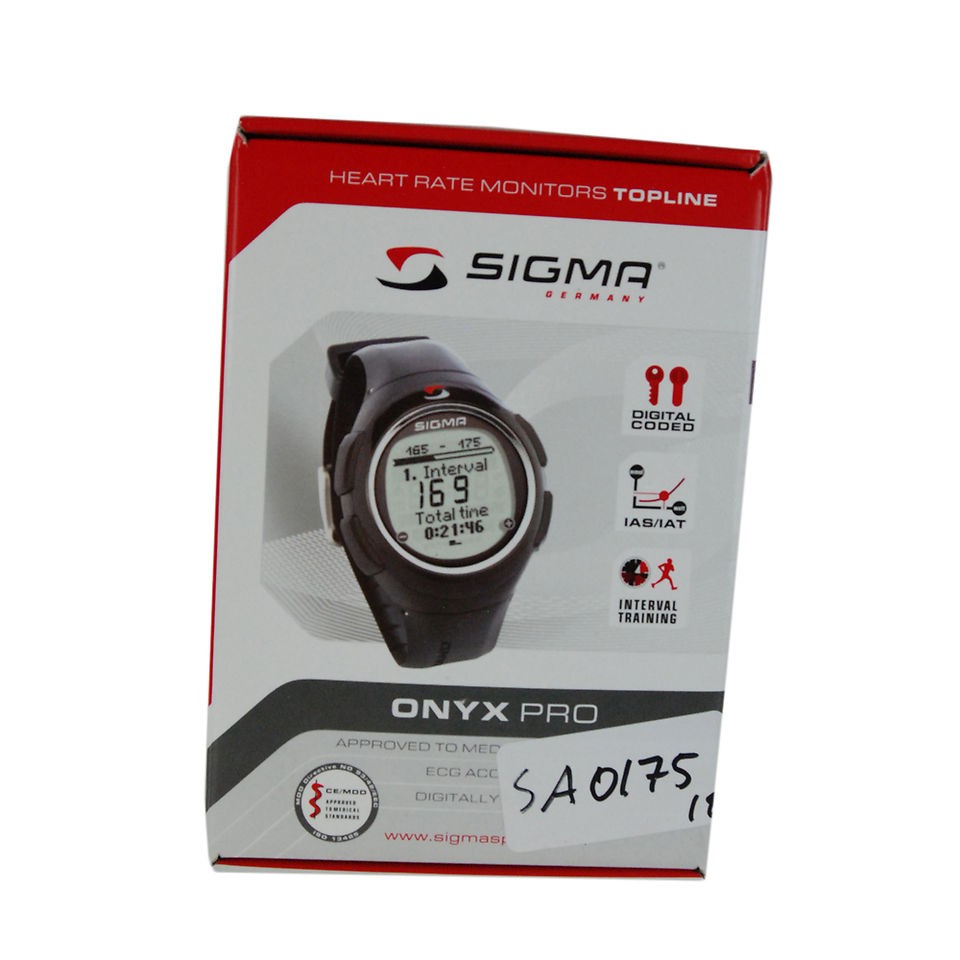 Sigma Onyx Fit Heart Rate Monitor ECG Wrist Watch