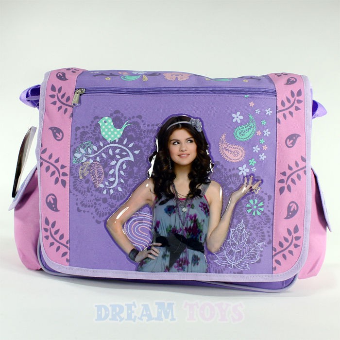 Wizards of Waverly Place Selena Gomez Birds Large Messenger Bag School 
