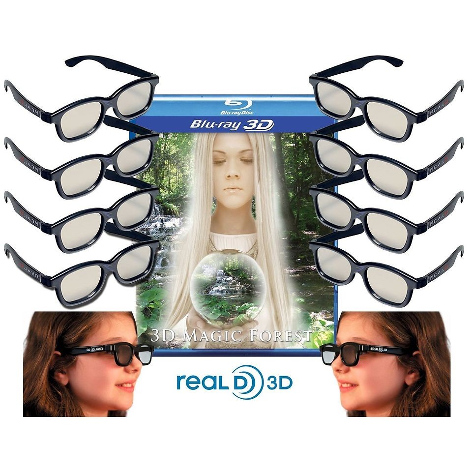 10 3D Glasses For Passive LG Vizio JVC Toshiba TV Blu ray Real D 