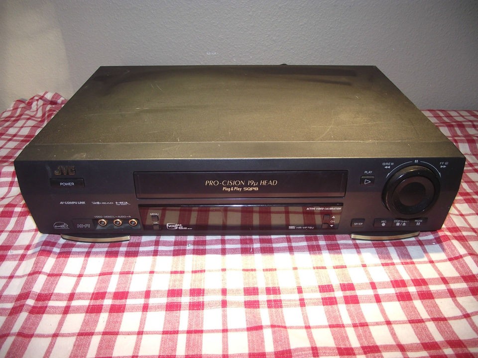 JVC 4 HEAD STEREO PRO CISION 19U HEAD VHS VIDEO CASSETTE TAPE PLAYER # 