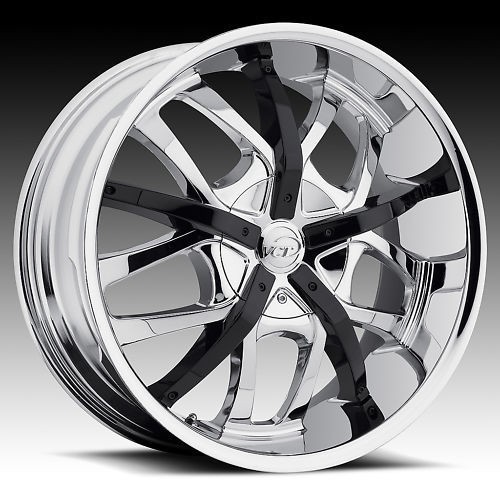 18 VCT ROMANO CHROME RIMS 4X100/4X4.5 18 INCH WHEELS