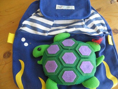   TODDLER BABY KEIKI HAWAII Turtle Backpack Zip Front Velcro Closure