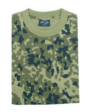 Danish Army Camouflage Military T Shirts Army Camo Tops