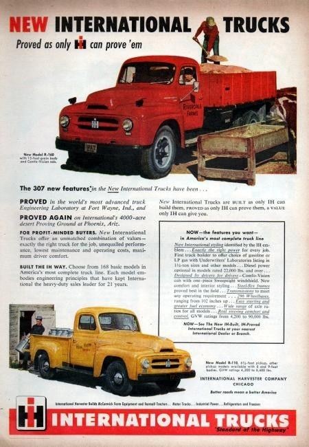 1953 International Harvester R 110 Pickup Truck R 160 Truck Original On Popscreen
