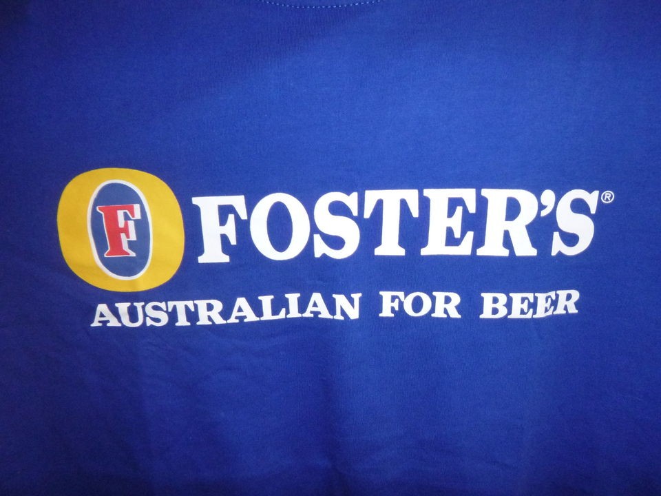 FOSTERS T SHIRT TOP SUMMER GIFT AUSTRALIAN FOR BEER CLOTHING AUSSIE 