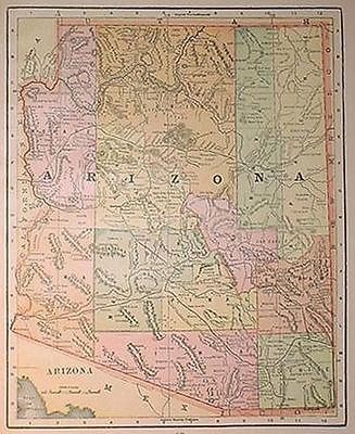 Antiques  Maps, Atlases & Globes  United States (Pre 1900)  AZ, CA 