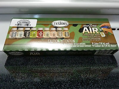 TESTORS  AMAZING AIR CAMOUFLAGE PAINT 9 COLORS (NEW)