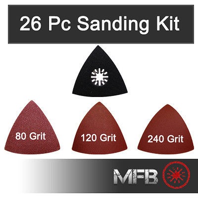 26 Pc Sanding Kit Fein Multimaster, Bosch, Dremel, Mastercraft 
