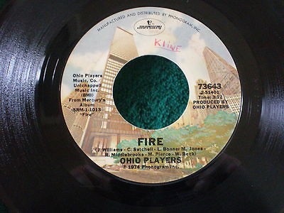   PLAYERS Fire / Together 45 RPM 1974 Mercury Record Picture Lable 73643