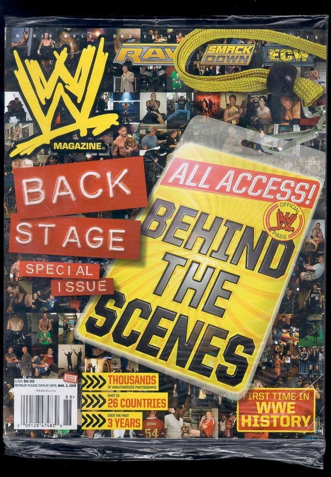 WWE MAGAZINE SPECIAL 2009 BACKSTAGE BEHIND THE SCENES