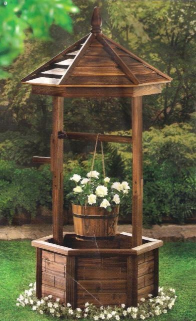 wooden wishing well in Yard, Garden & Outdoor Living