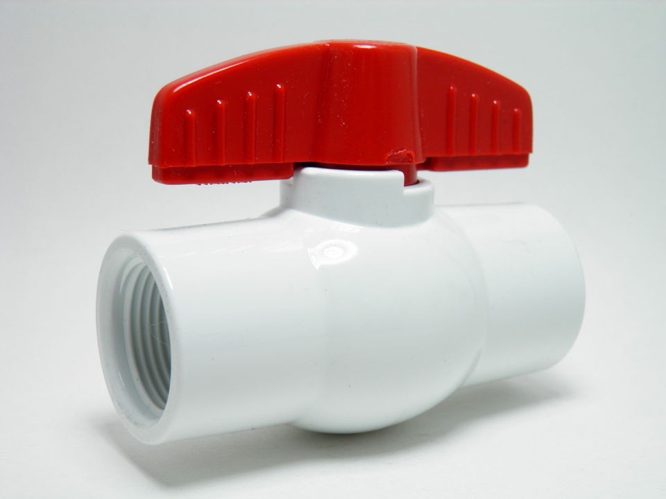 QTY1 3/4 TOP QUALITY THREAD X THREAD PVC BALL VALVE