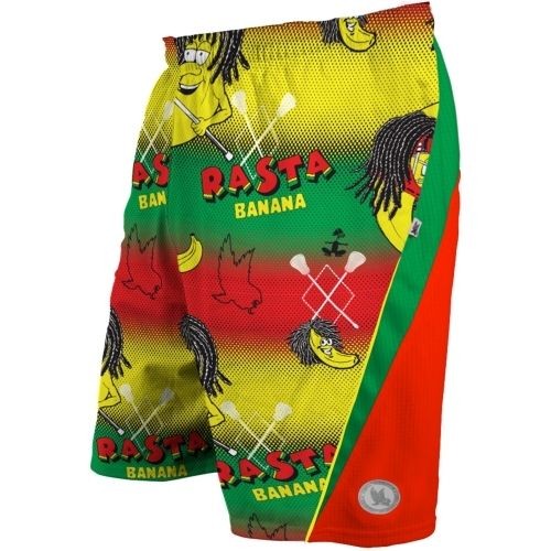 Flow Society Rasta Banana Lacrosse Performance Shorts Save 30% XL 