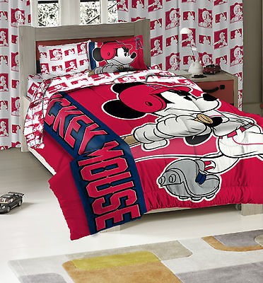   Angeles ANGELS MLB   Disney MICKEY MOUSE Twin Size 3Pc Comforter Set