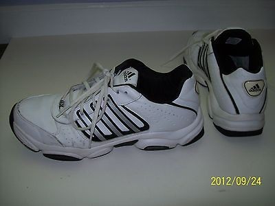 Mens Adidas Adiprene sneakers, size 12 med, White/silver/B​lack