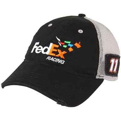 Denny Hamlin 2012 Chase Auth #11 Fed Ex Hauler Mesh Hat FREE SHIP