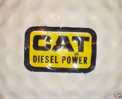 VINTAGE CAT EQUIPMENT LOGO GOLF BALL BALLS