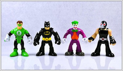   BATMAN GREEN LANTERN THE JOKER BANE FISHER PRICE FIGURE TOY JQ8