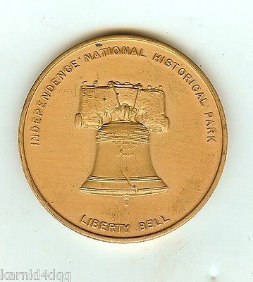 1976 Bicentennial Independence National Park Liberty Bell MEDAL 