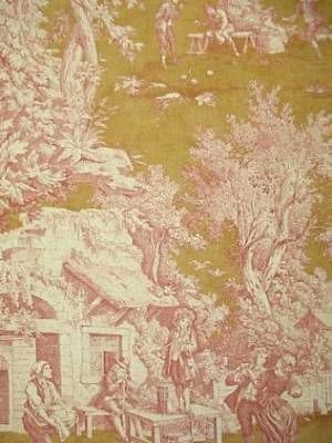 Portfolio Lutece Country Scenes Toile Laura Ashley House Party NEW