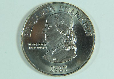 Benjamin Franklin Commemorative Medal Commonwealth Pennsylvania 