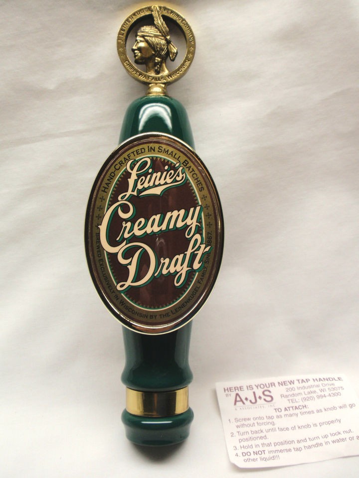 Beer Tap Handle Leinenkugel Leinies Creamy Draft   NEW