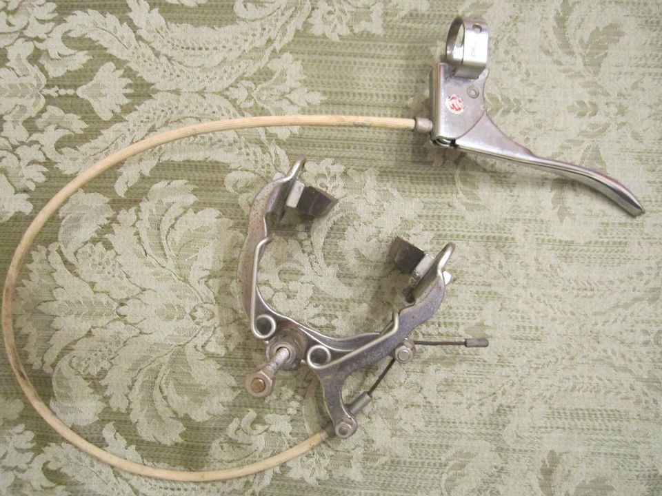 VTG 3 SPEED BICYCLE RALEIGH PHILLIPS BRAKE SET CALIPER LEVER CABLES 