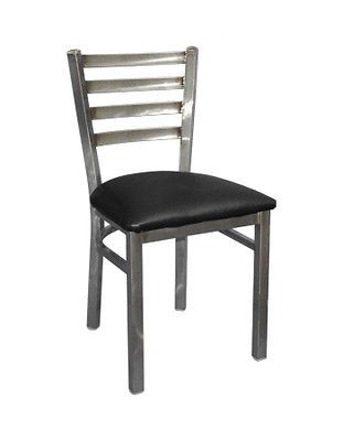   LADDERBACK CHAIR BLACK SEAT RESTAURANT SEATING FURNITURE CAFE