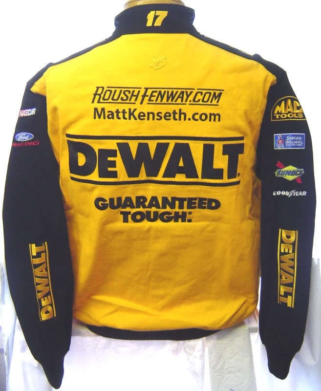 Matt Kenseth NASCAR Racing Jacket DeWALT #17 Mac Tools