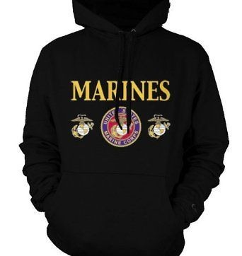 United States Marine Corps Sweatshirt Hoodie USMC Portal Pullover 