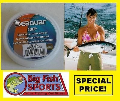 SEAGUAR BLUE LABEL 100% FLUOROCARBON LEADER MATERIAL 25 YDS OF 6 LB.