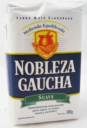 NOBLEZA GAUCHA SUAVE 1.7 Lb/500G  2.2 Lb/1 KG. YERBA MATE TEA
