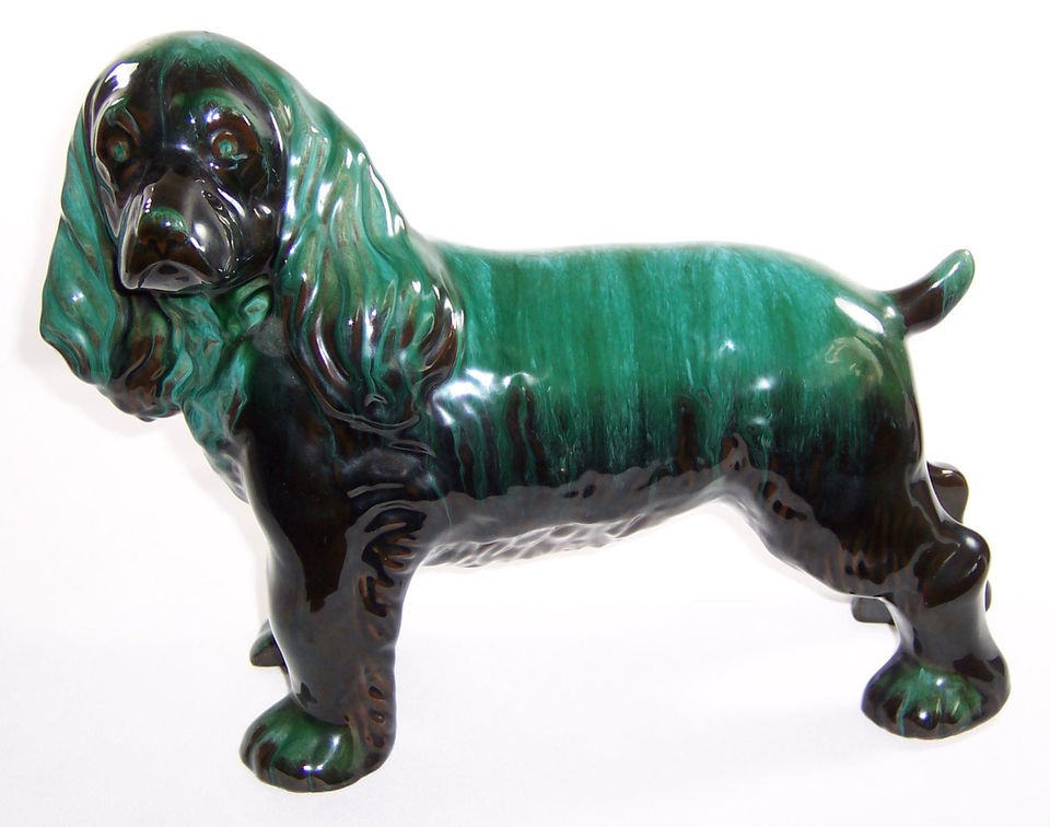 Blue Mountain Pottery HUGE Cocker Spaniel Dog Figurine