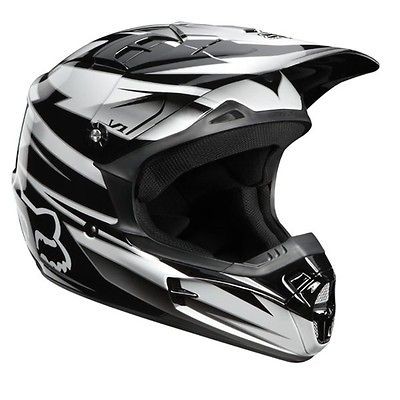   RACING V1 RACE HELMET BLACK (SZ LARGE) MX/MOTO/ATV/MOTORCYCLE/MTB/BMX