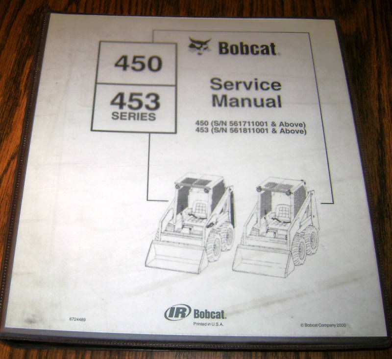 Bobcat 450 453 Skid Loader Service Repair Shop Manual