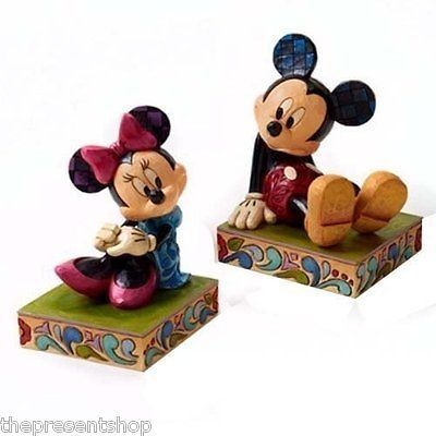   TRADITIONS ENESCO *MICKEY & MINNIE MOUSE BOOKENDS* NEW BOXED 4026094