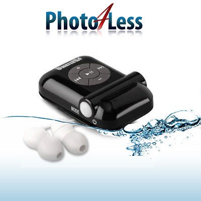 New Black Fitness Technologies Small 100% Waterproof 4GB  Music 