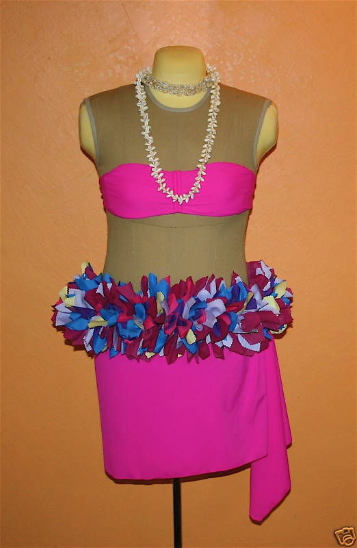 Custom Hip Hei Tahitian Costume Hula Hawai`i NEW