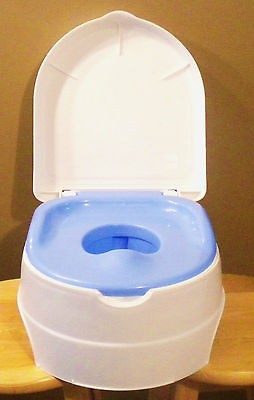   Baby Potty Chair SUMMER Toilet TrainingSeat blue and white plastic