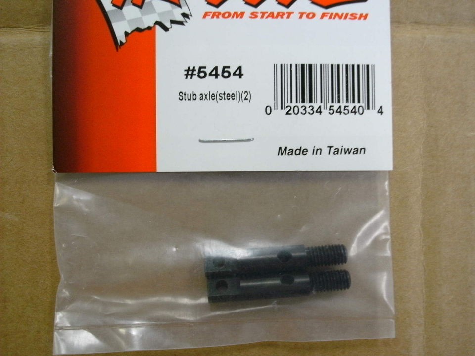 TRAXXAS PARTS #5454   Stub Axles, Steel (2)   Revo, EMX, TMX 3.3