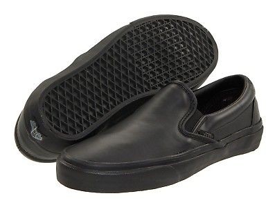 Vans Classic Slip On Italian Black Leather VN 0LYFL9M