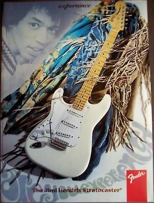 1997 Jimi Hendrix Stratocaster Guitar vintage music ad