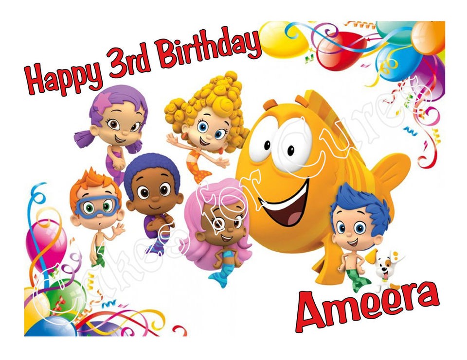 bubble guppies cake in Holidays, Cards & Party Supply