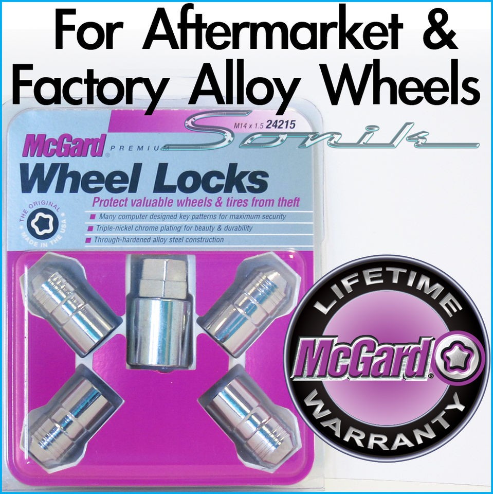   Brilliant Chrome Premium Wheel Locks Lug Nut Set LifeTime Warranty