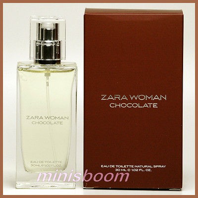 ZARA WOMAN CHOCOLATE   EAU DE TOILETTE 1.FL OZ / 30 ML   PURSE SPRAY