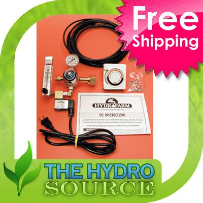 Hydrofarm CO2 .2 2 CFH Regulator w/ Analog Timer COSYS Active Air 