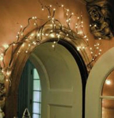 ELECTRIC RICE LIGHTS WILLOW TWIG GARLAND for ARCHWAY WREATH GARLAND or 